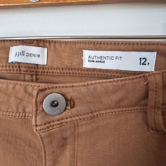 EUC J. JILL DENIM AUTHENTIC FIT SLIM ANKLE SIZE 12 WOMENS - Picture 11 of 15